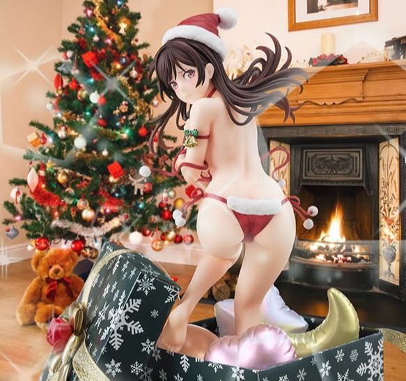 聖誕大禮包開箱！《出租女友》「水原千鶴」身穿大膽地聖誕比基尼，害羞笑臉可愛到不行！